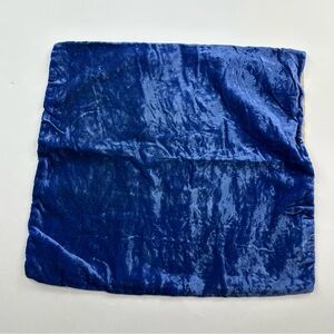 West Elm Blue Velvet Accent Pillow Cover